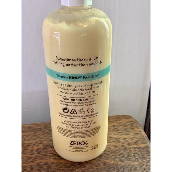 Gilchrist & Soames Zero% 15oz Body Lotion Naturally KIND NEW! Yellow Daily Full - Picture 3 of 5